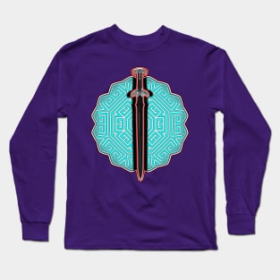 Glowing Ebony Sword Long Sleeve T-Shirt